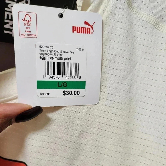 PUMA Train‎ Logo cap sleeve tee - Picture 5 of 6